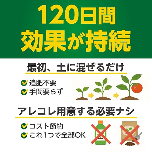 タタラ商店 肥料 有機化成肥料 野菜 果樹 果物 植物 花 観葉植物 園芸 家庭菜園 化成肥料 元肥 追肥 120日間効果持続 あらゆる園芸に使える オールインワン (2㎏)